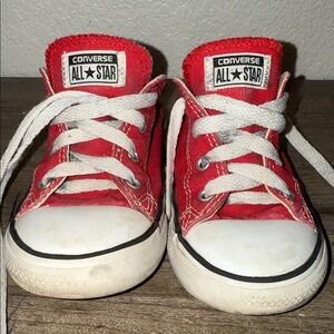Converse Kids Red All Star Sneakers